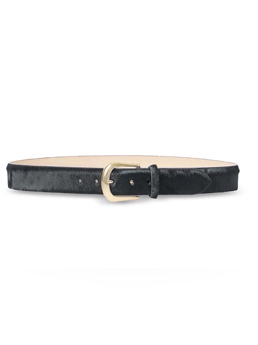 B-low the Belt Women's Kennedy Calf Hair Belt, Black, Medium $156